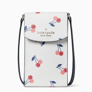Kate Spade Staci North South Dancing Cherries Crossbody Bag